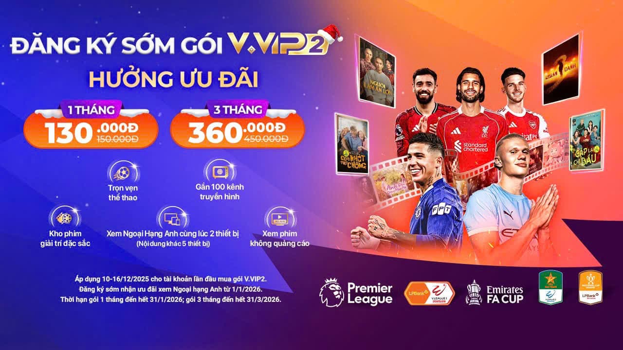 ⚽ Premier League chính thức “về nhà” cùng FPT Play ! FPT sở hữu bản quyền Ngoại hạng Anh, ra mắt Combo ‘hời’ và tặng chuyến đi Anh